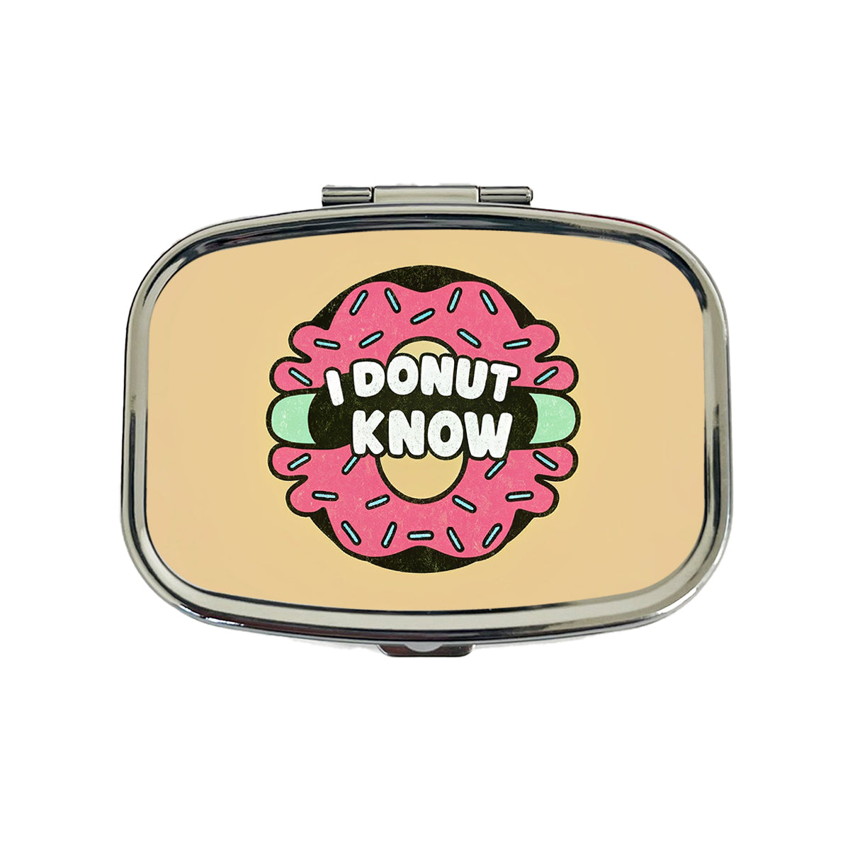 I Donut Know Funny Travel Pill Box Case
