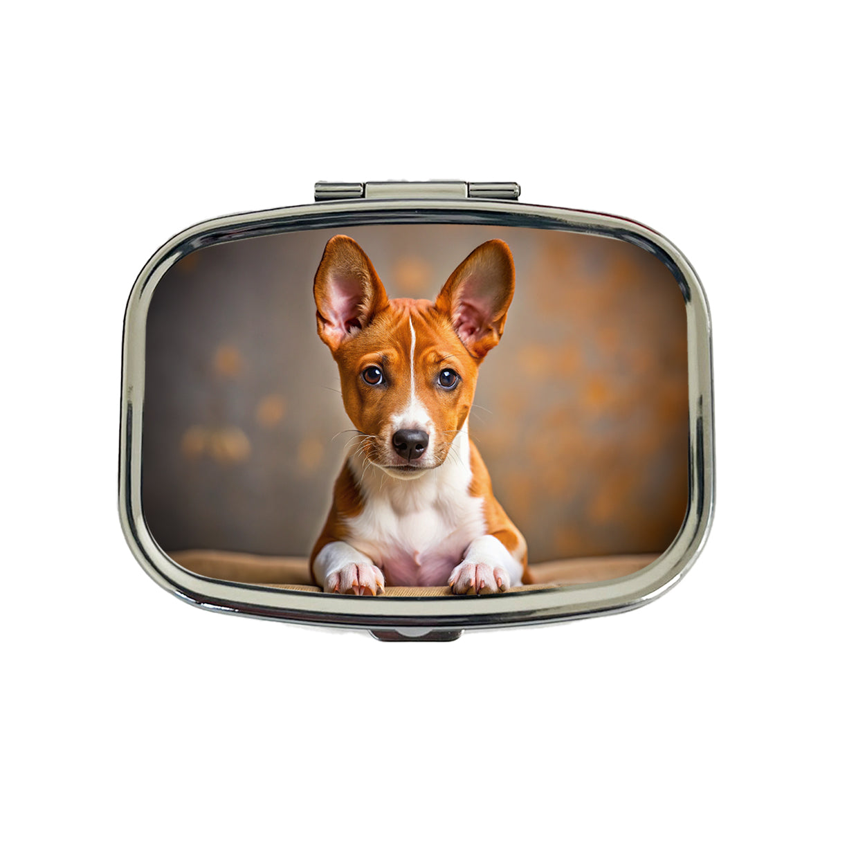 Basenji Dog Puppy Photo Travel Pill Box Case