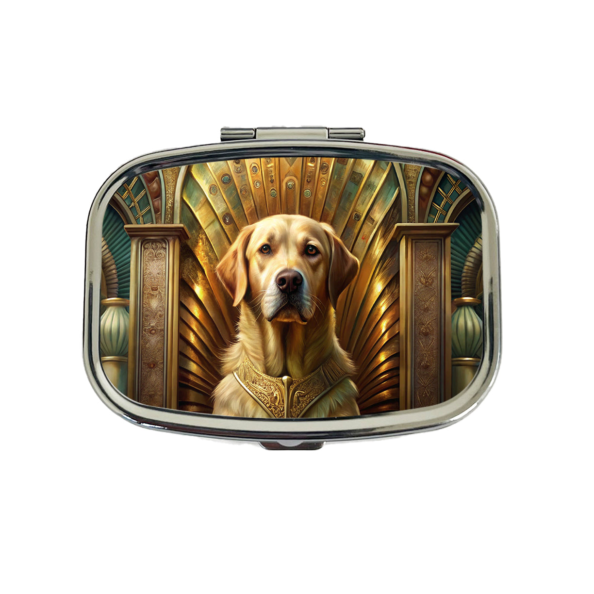 Goldador Dog Art Nouveau Travel Pill Box Case