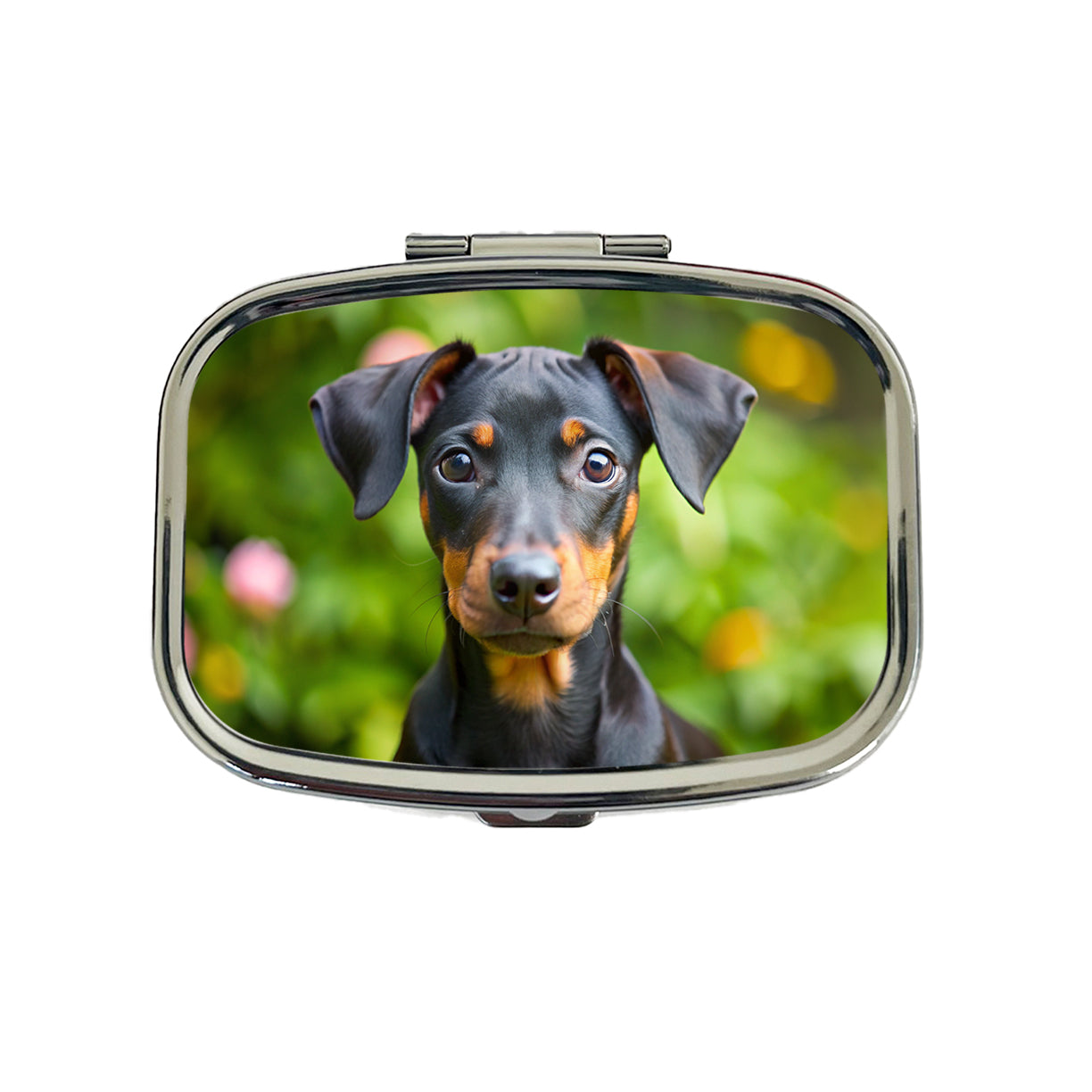 Manchester Terrier Dog Puppy Photo Travel Pill Box Case