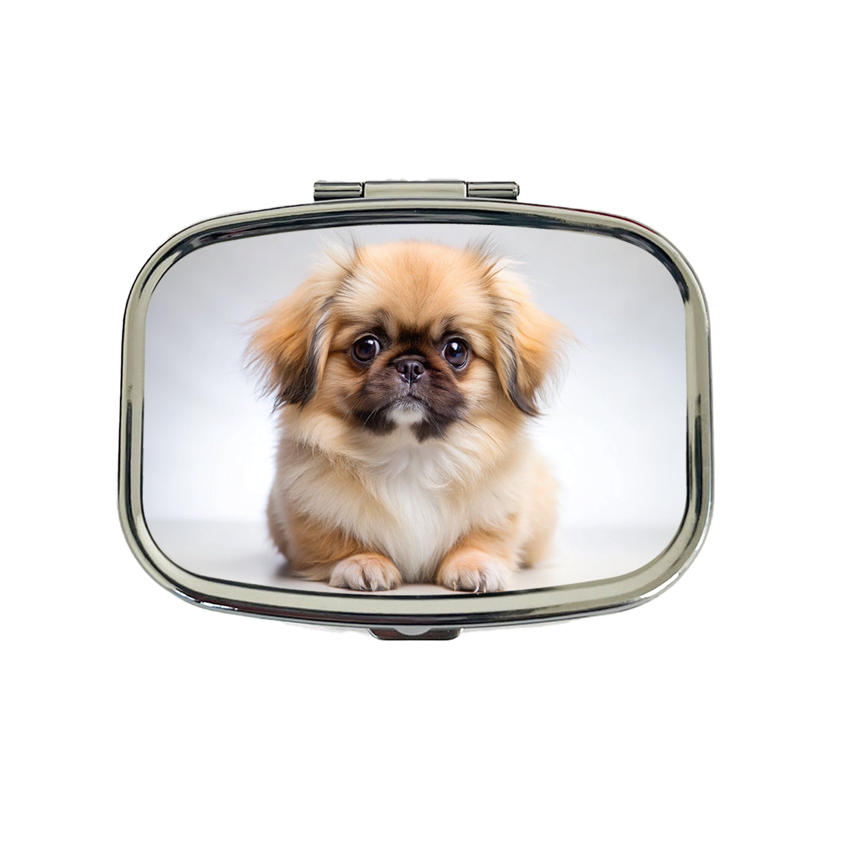 Pekingese Dog Puppy Photo Travel Pill Box Case