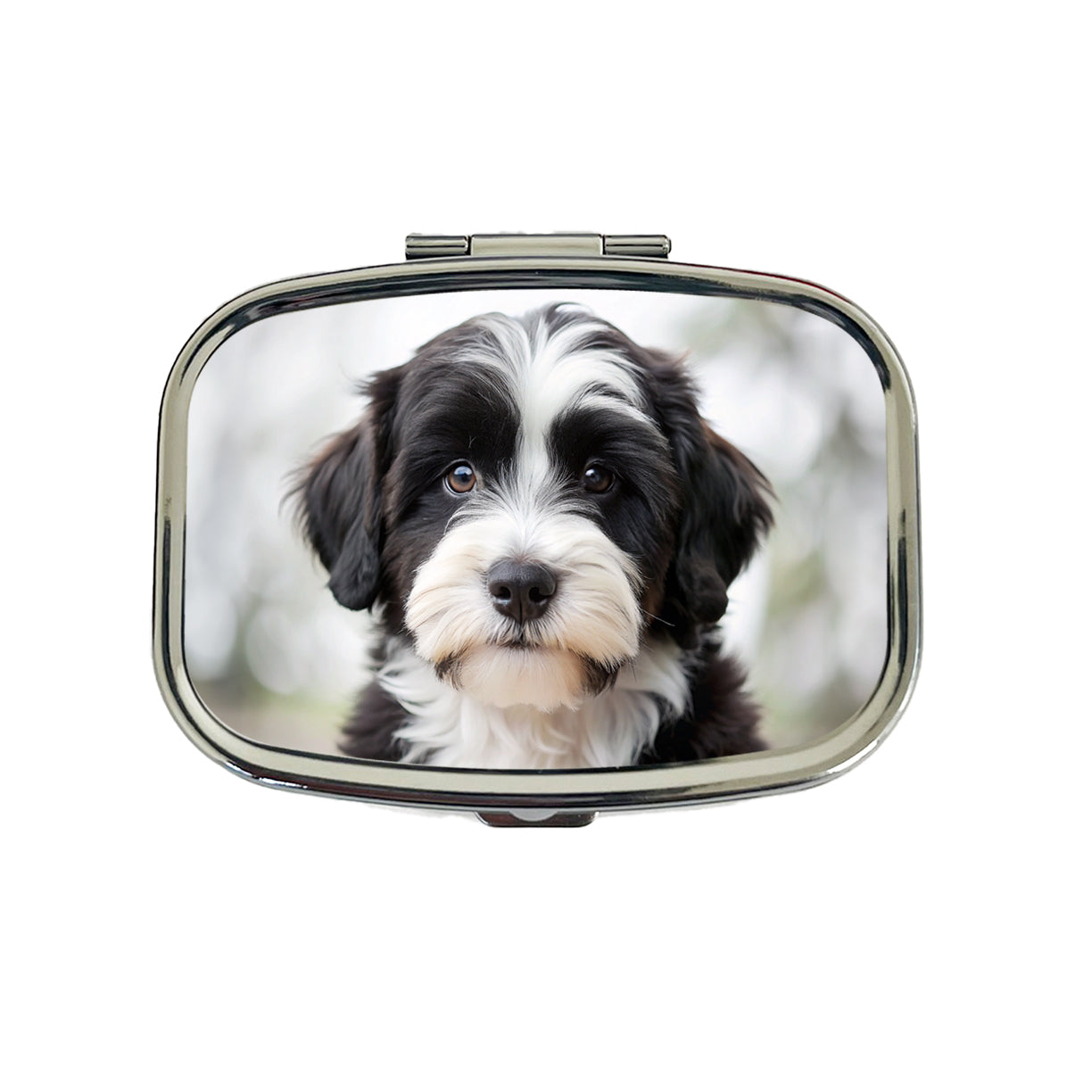 Tibetan Terrier Dog Puppy Photo Travel Pill Box Case