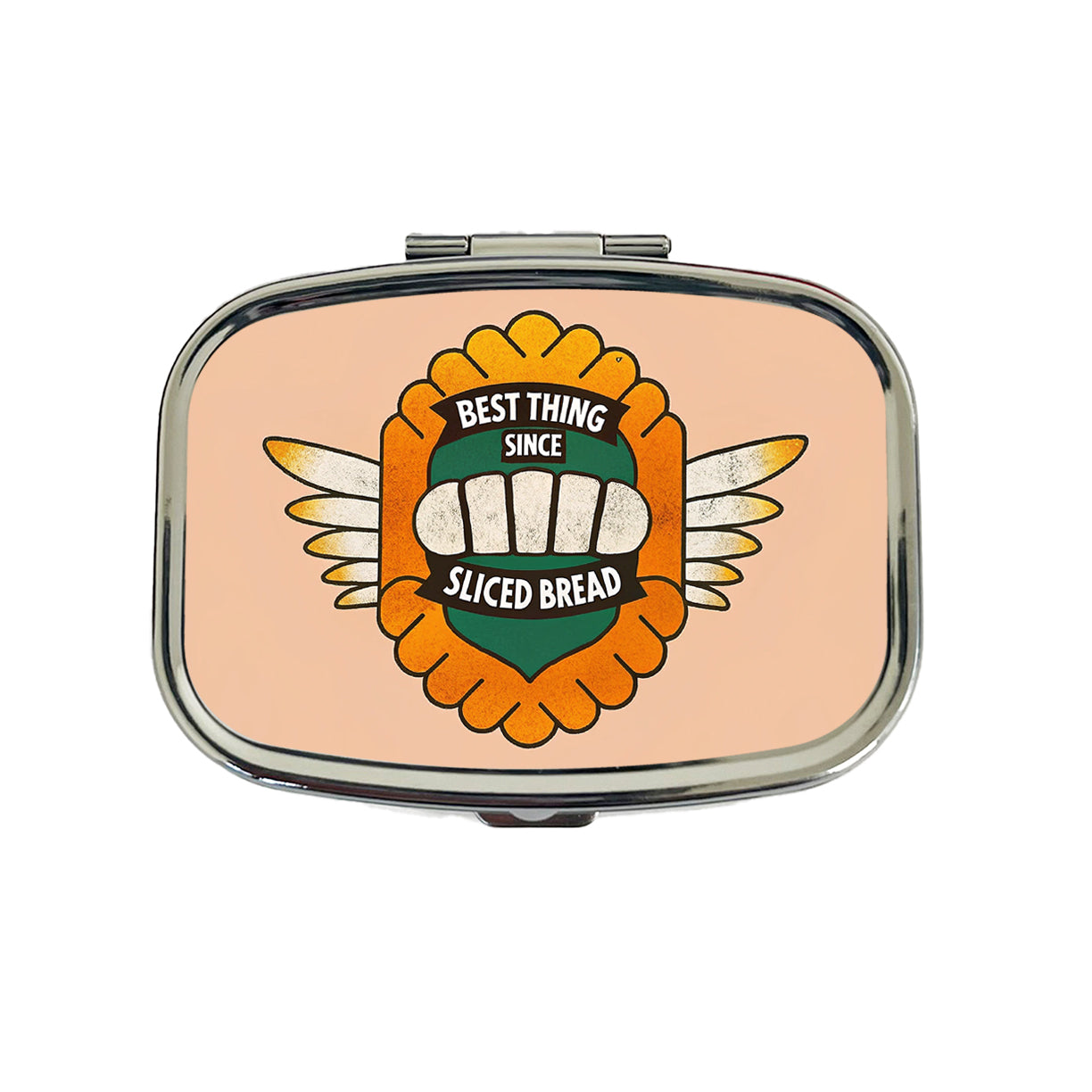 Best Thing Since Sliced Bread Funny Saying Travel Pill Box Case