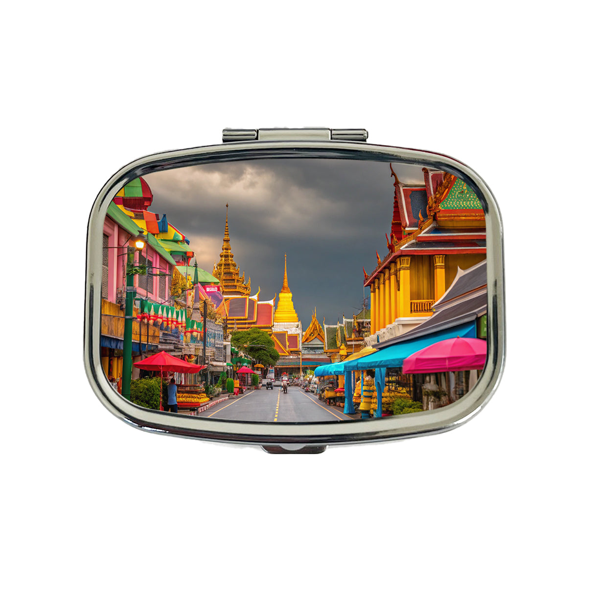 Bangkok Thailand Street Travel Pill Box Case