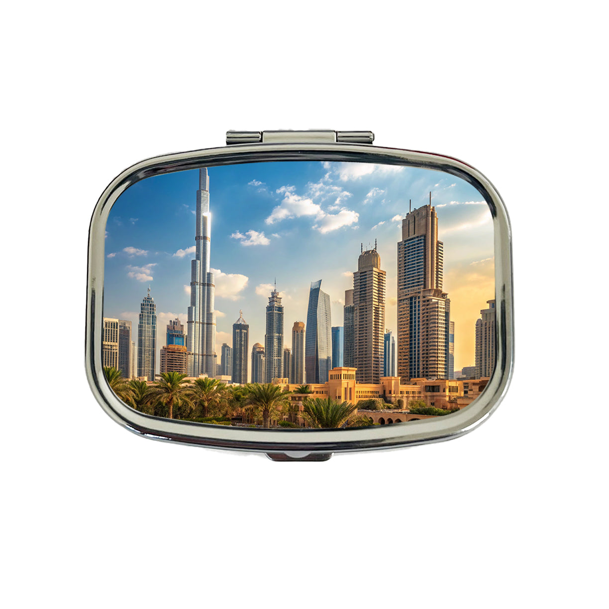 Dubai United Arab Emirates City Travel Travel Pill Box Case