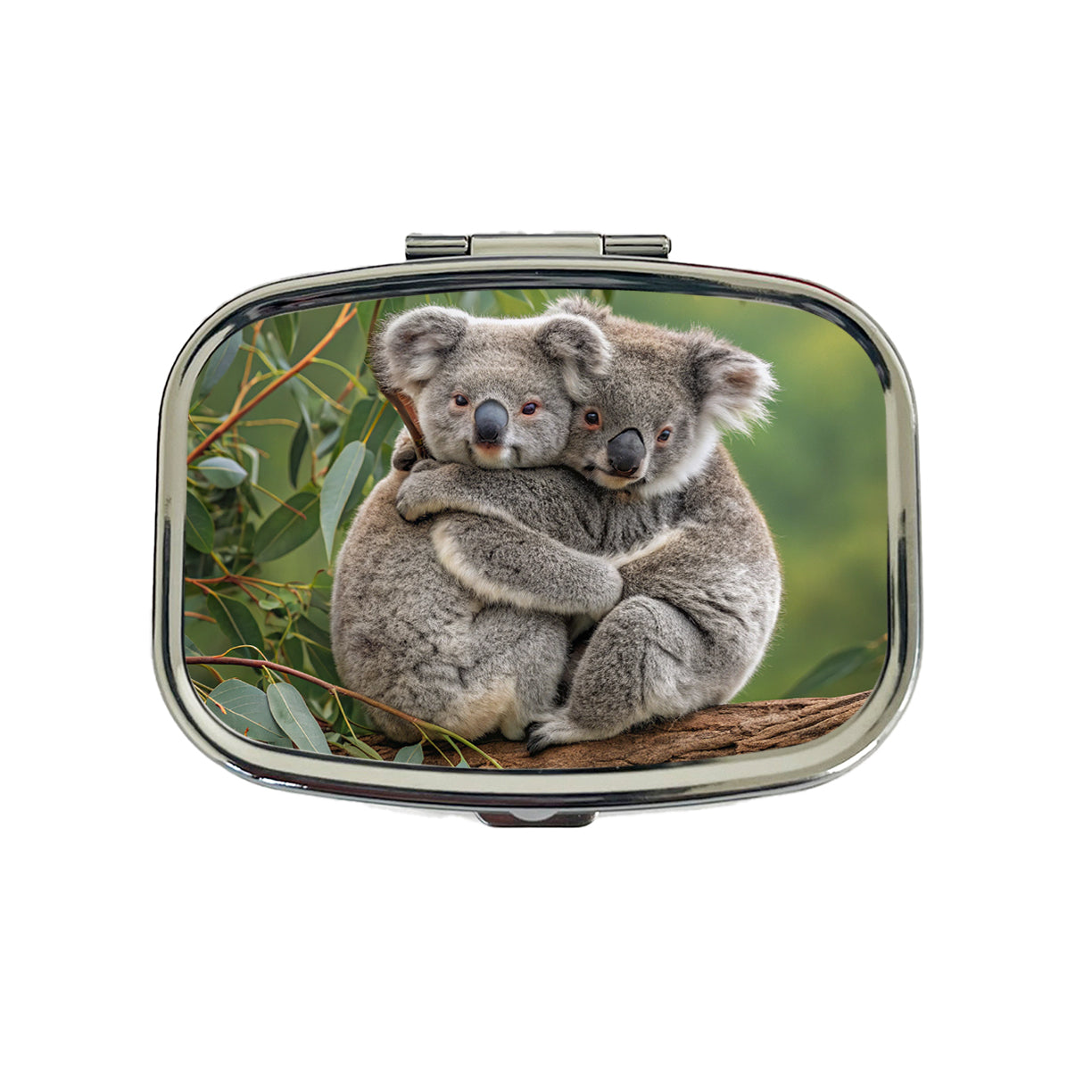 Koalas Hugging Love Travel Pill Box Case