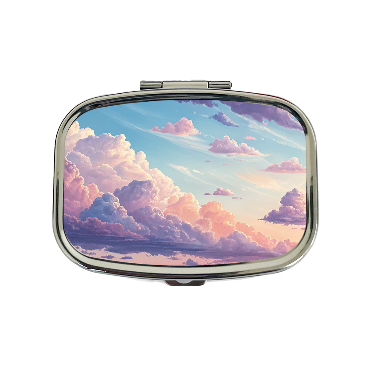 Puffy Clouds Pastel Sky Stunning Travel Pill Box Case