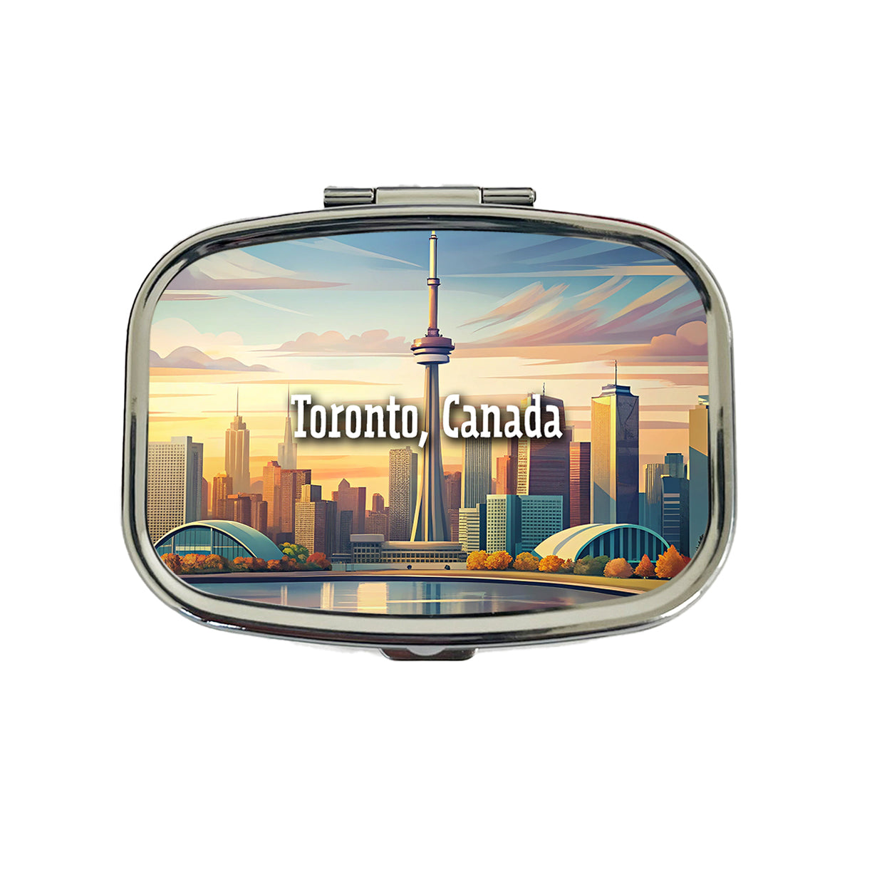 Toronto, Canada Travel City Country Stamp Travel Pill Box Case