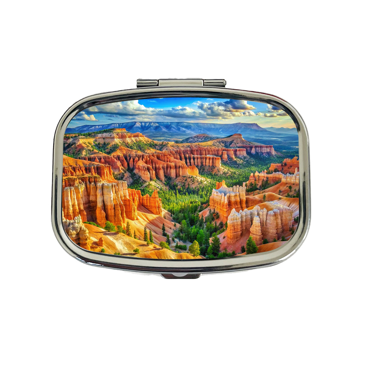Bryce Canyon National Park Utah Watercolor Style Travel Pill Box Case