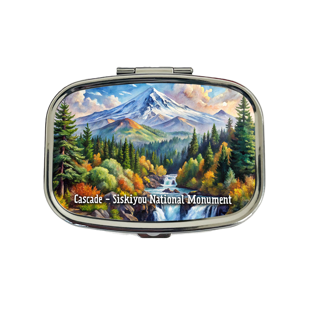 Cascade - Siskiyou National Monument California, Oregon Travel Pill Box Case