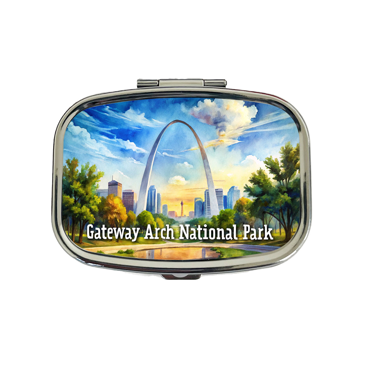 Gateway Arch National Park Missouri Travel Pill Box Case
