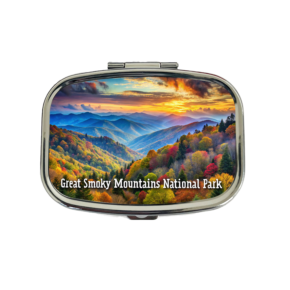 Great Smoky Mountains National Park North Carolina Tennessee Travel Pill Box Case