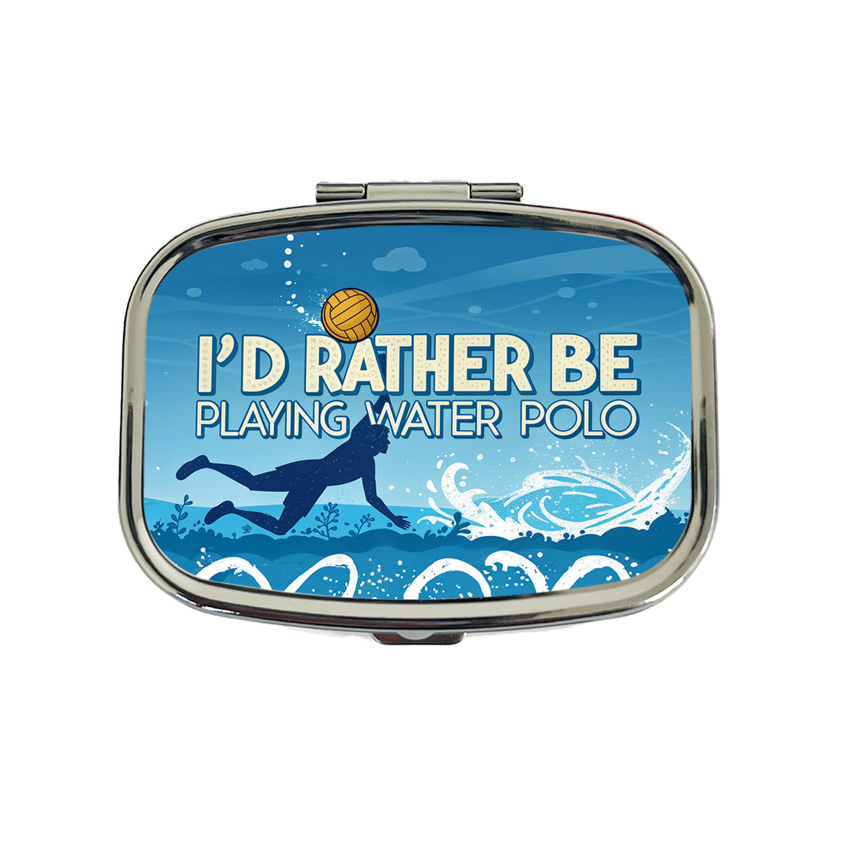 I'd Rather Be Playing Water Polo Travel Pill Box Case