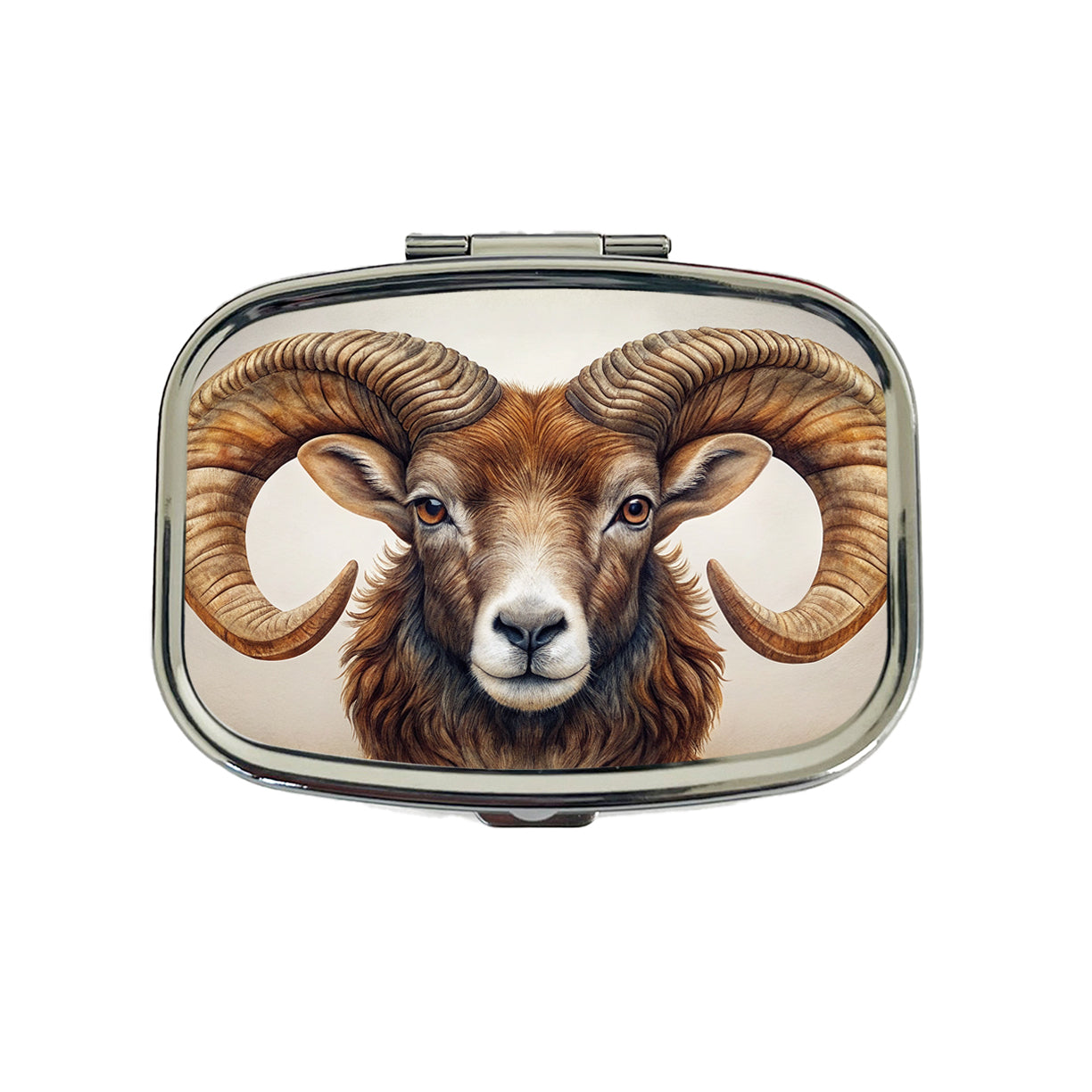 Ram's Head Travel Pill Box Case