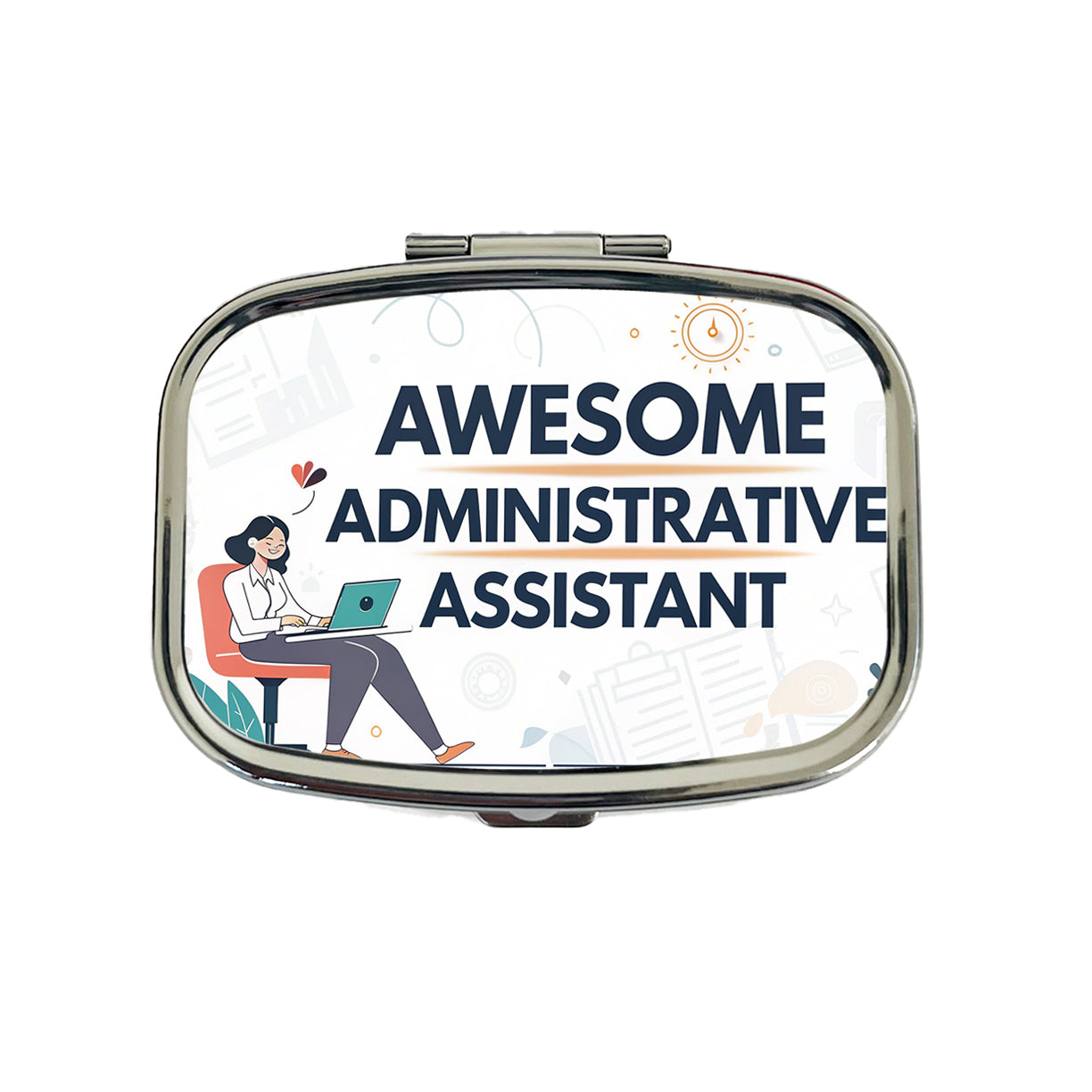 Awesome Administrative Assistant Inspirational Travel Pill Box Case