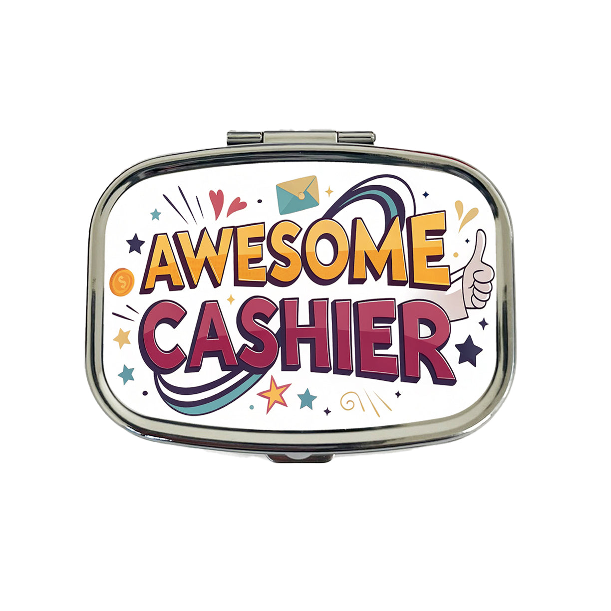 Awesome Cashier Inspirational Travel Pill Box Case