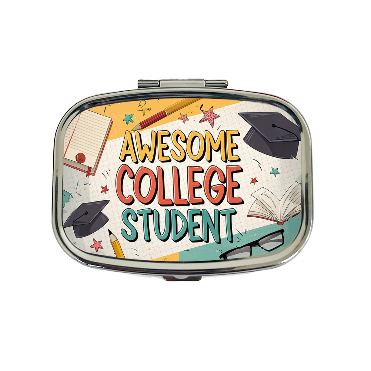 Awesome College Student Graduation Inspirational Travel Pill Box Case