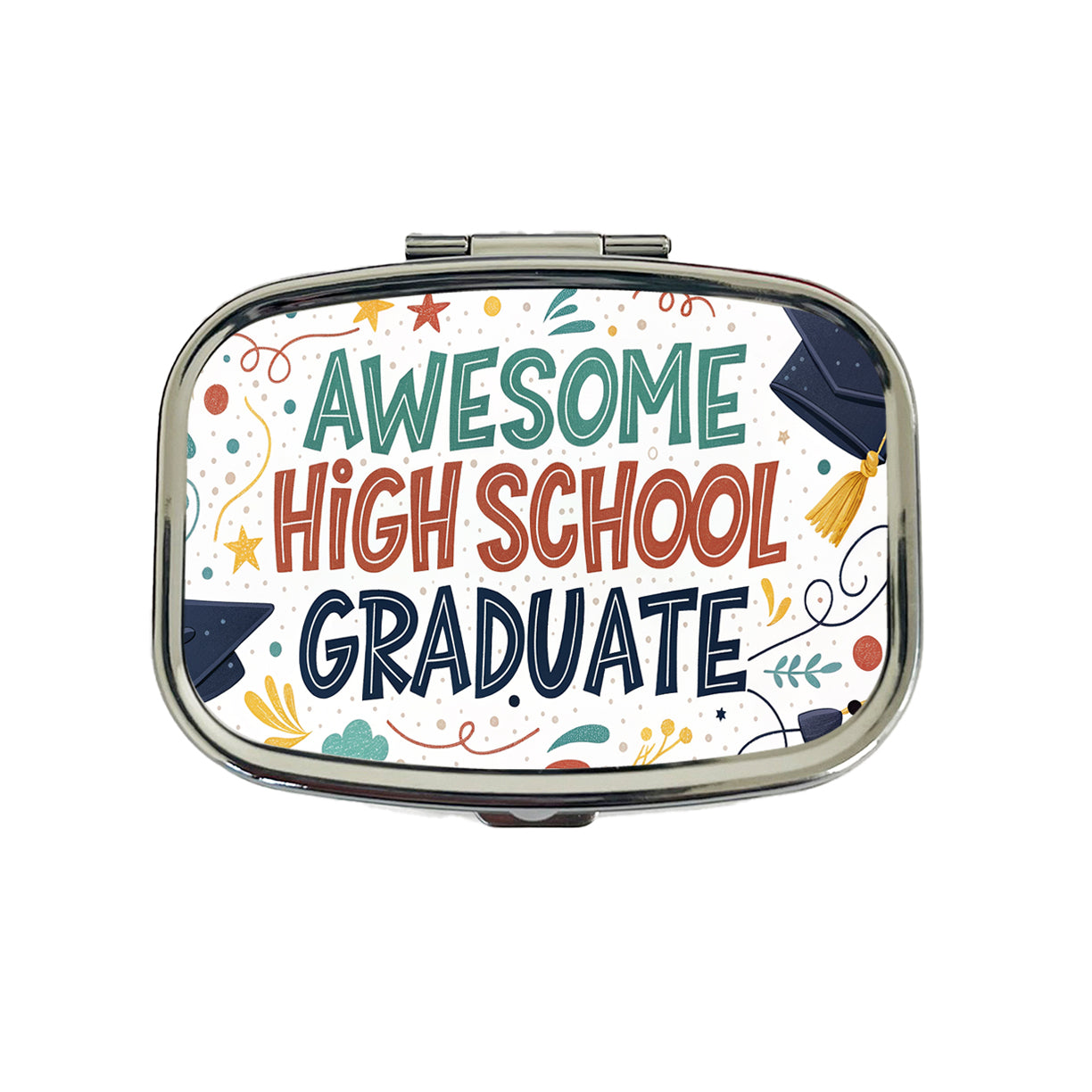 Awesome High School Graduate Graduation Inspirational Travel Pill Box Case