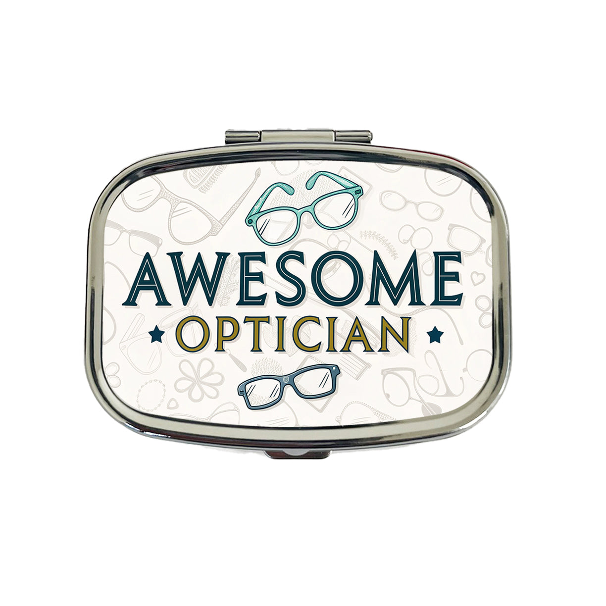 Awesome Optician Optical Inspirational Travel Pill Box Case