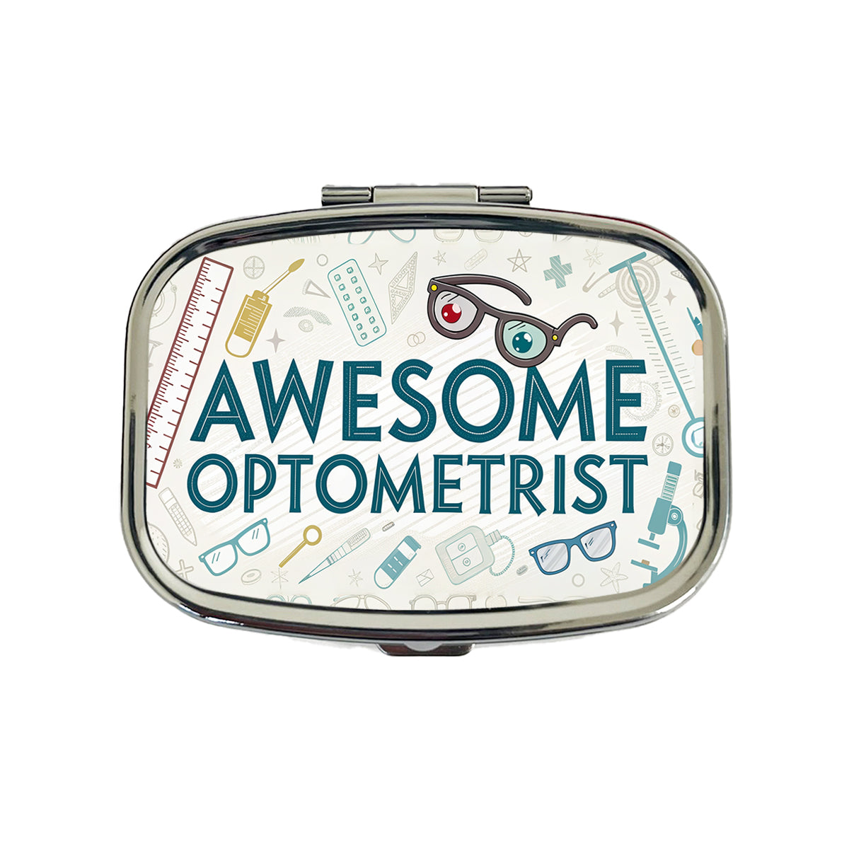 Awesome Optometrist Optical Inspirational Travel Pill Box Case