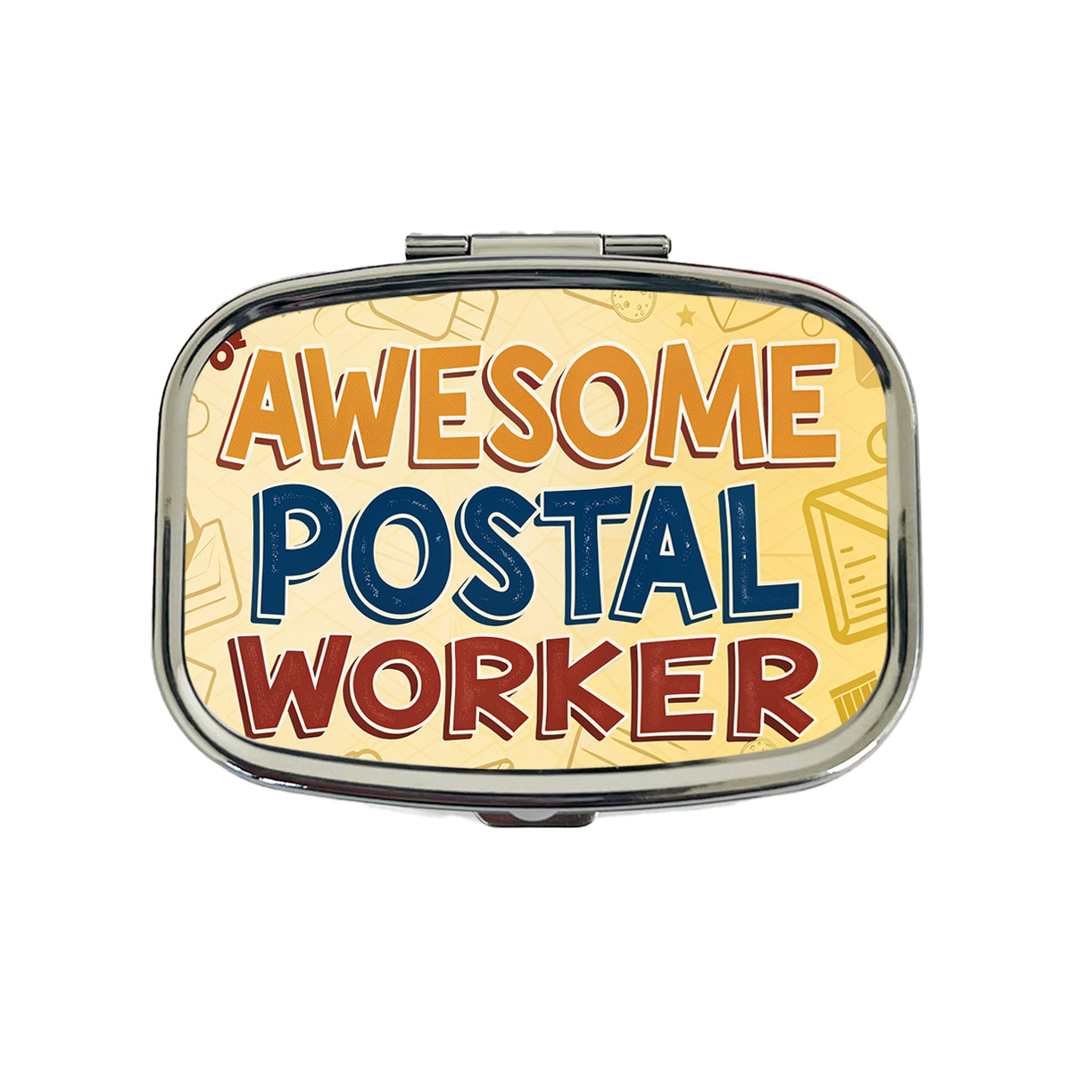 Awesome Postal Worker Inspirational Travel Pill Box Case
