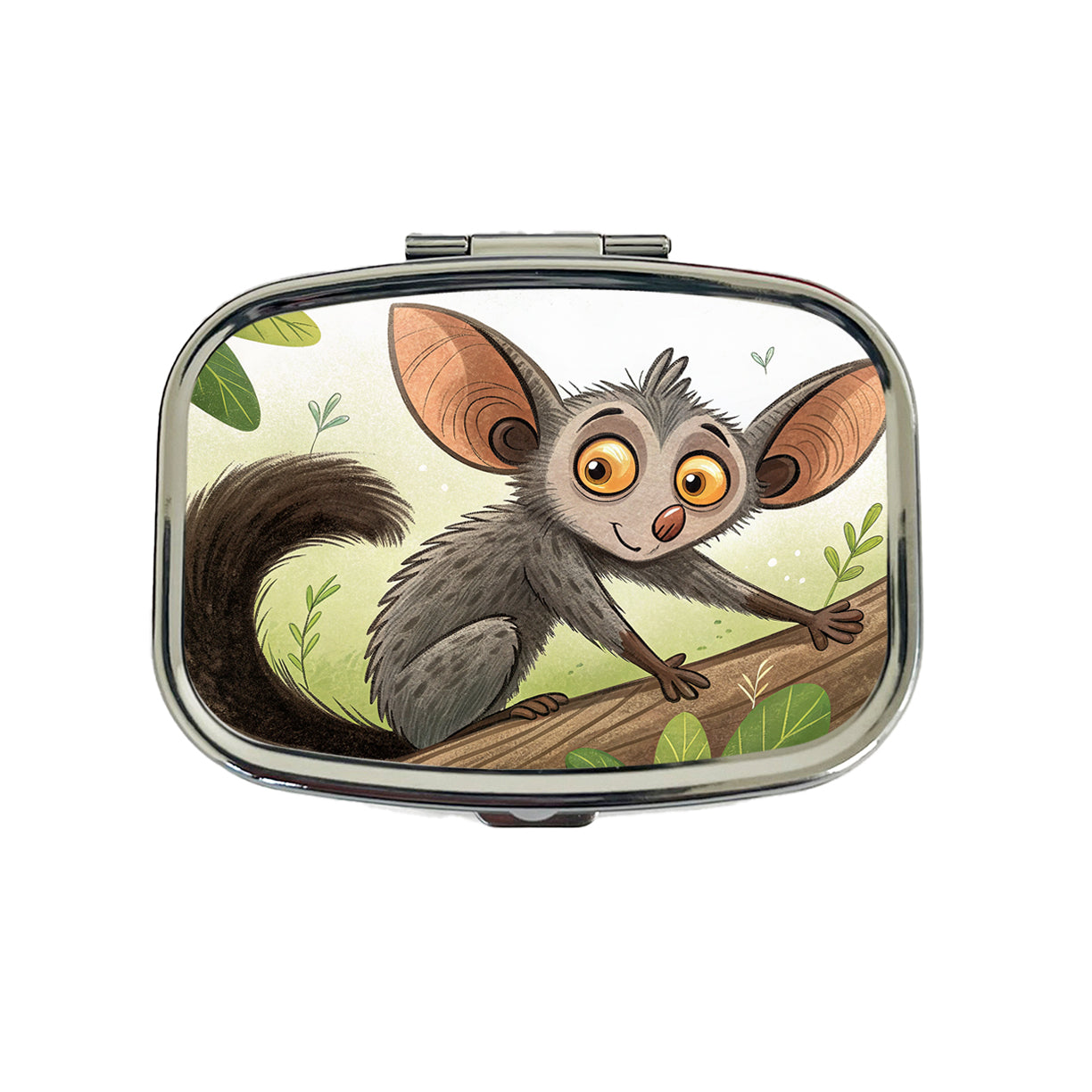 Aye Aye Children's Illustration Style Travel Pill Box Case