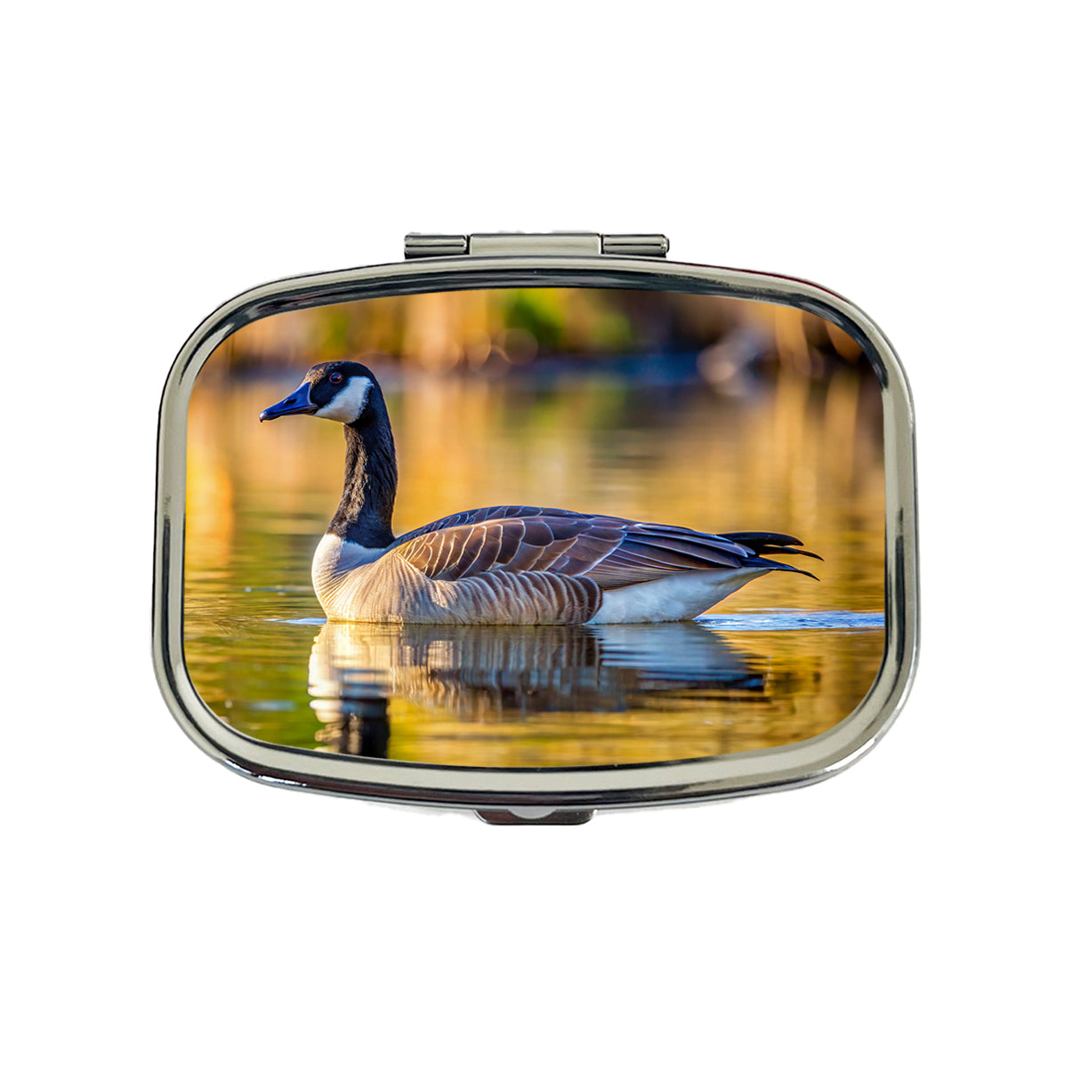 Canada Canadian Goose on Lake Travel Pill Box Case