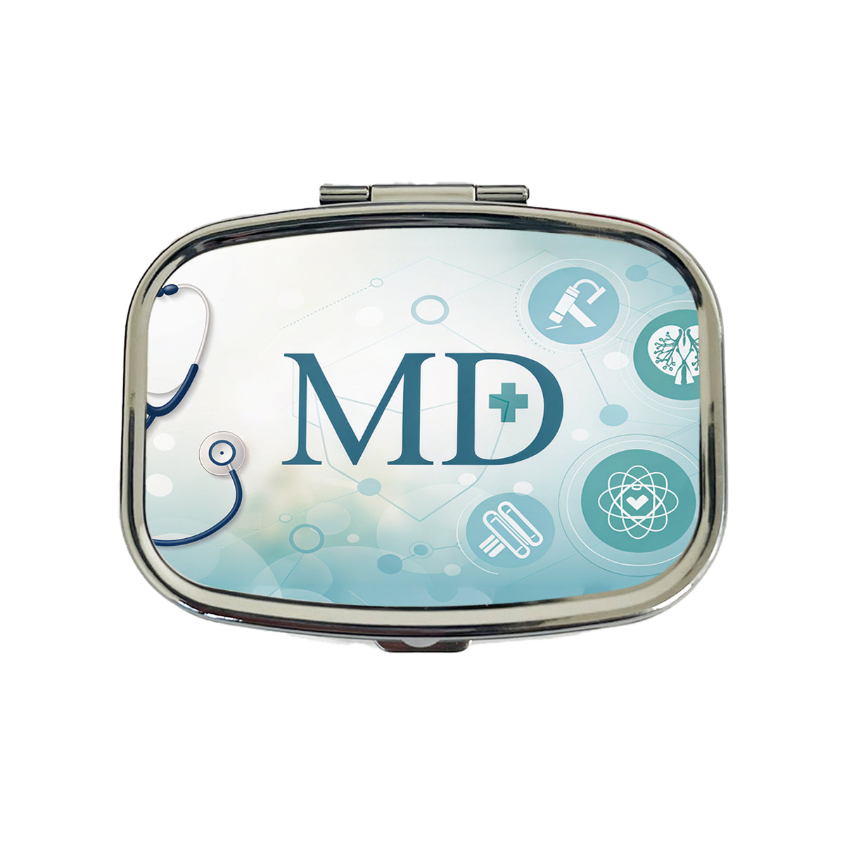 MD Doctor Medical Travel Pill Box Case