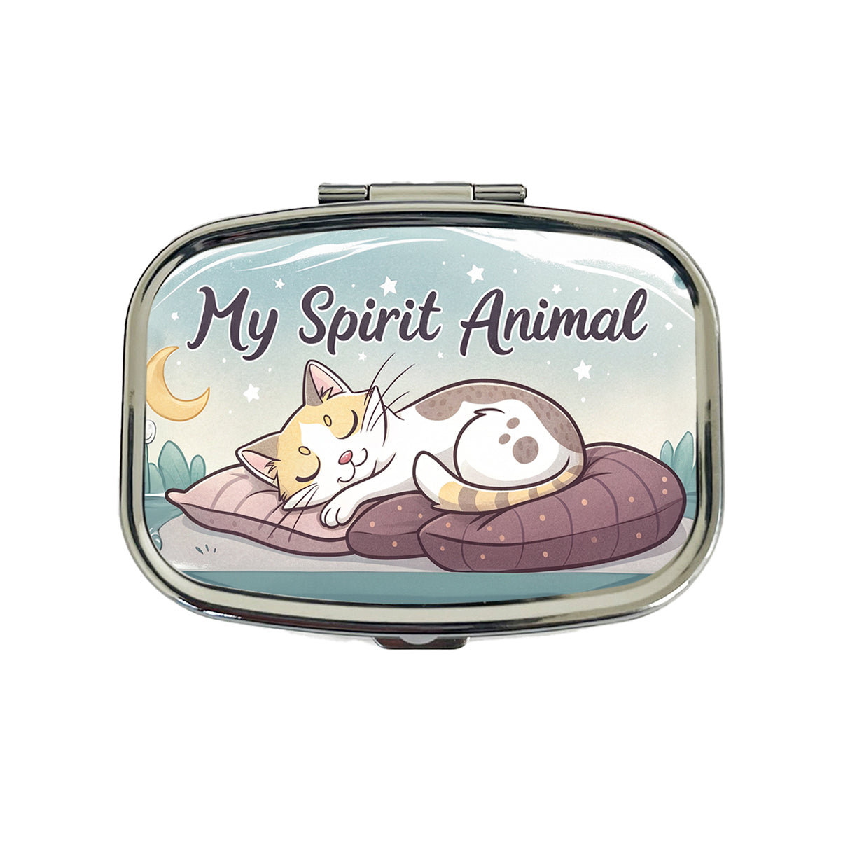 My Spirit Animal Sleeping Cat Funny Travel Pill Box Case