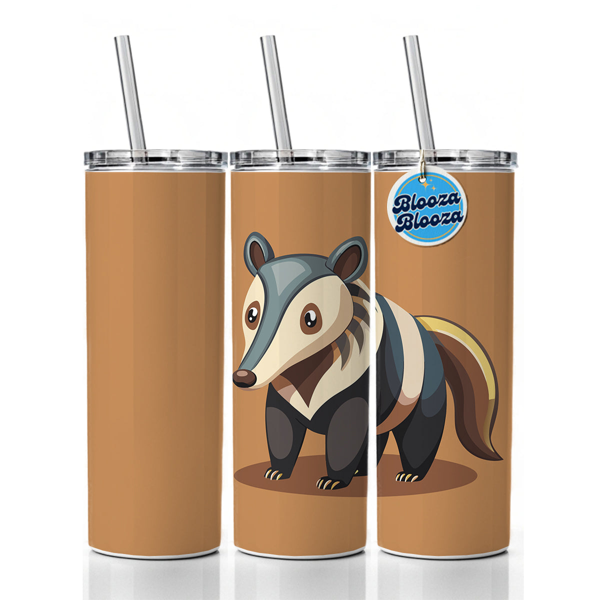 Anteater Animal Skinny Tumbler 20oz with Straw Insulated Water Bottle Gift
