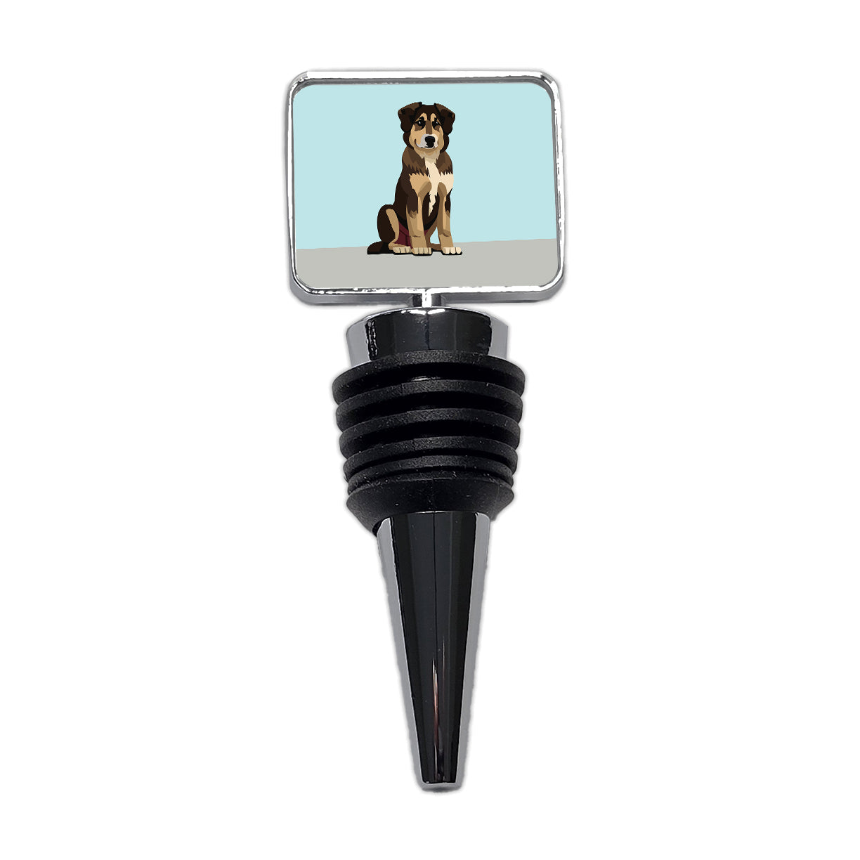Anatolian Shepherd Dog Sitting Wine Bottle Stopper