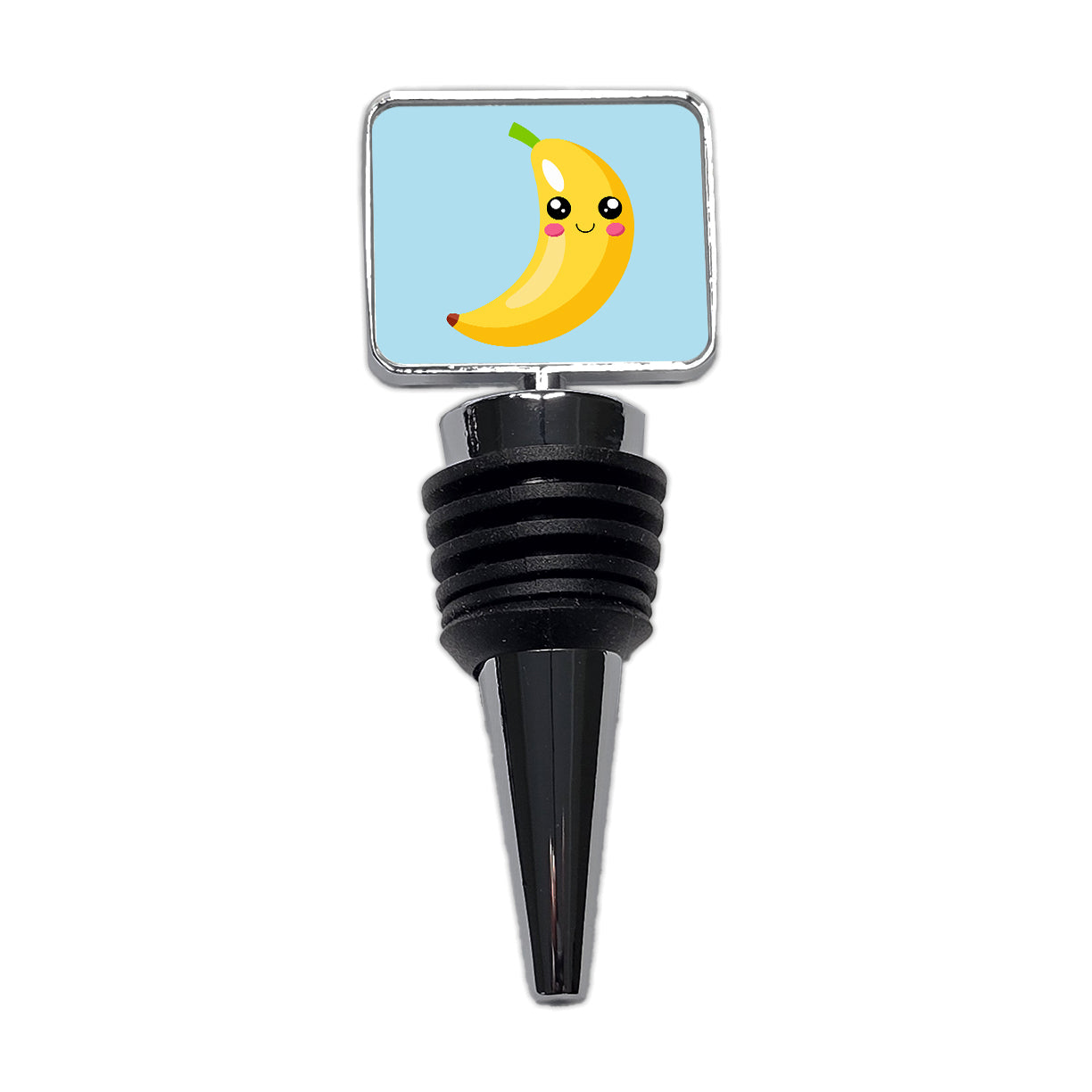 Banana Cute Happy Fruit Wine Bottle Stopper