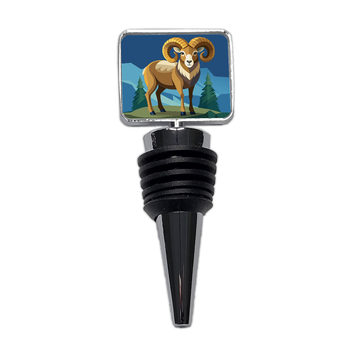 Bighorn Sheep Wine Bottle Stopper