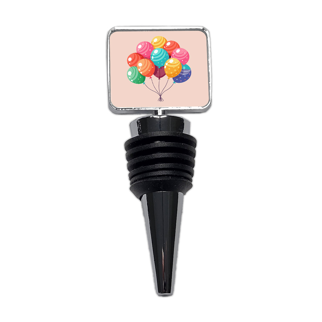 Birthday Balloons Happy Wine Bottle Stopper