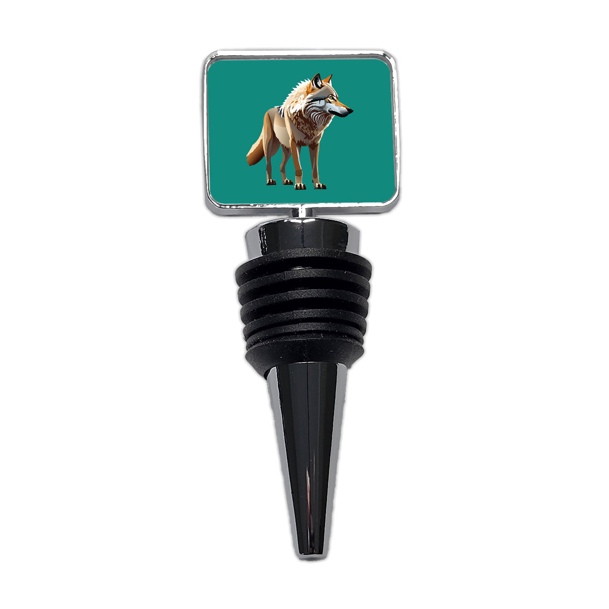 Dire Wolf Standing Wine Bottle Stopper