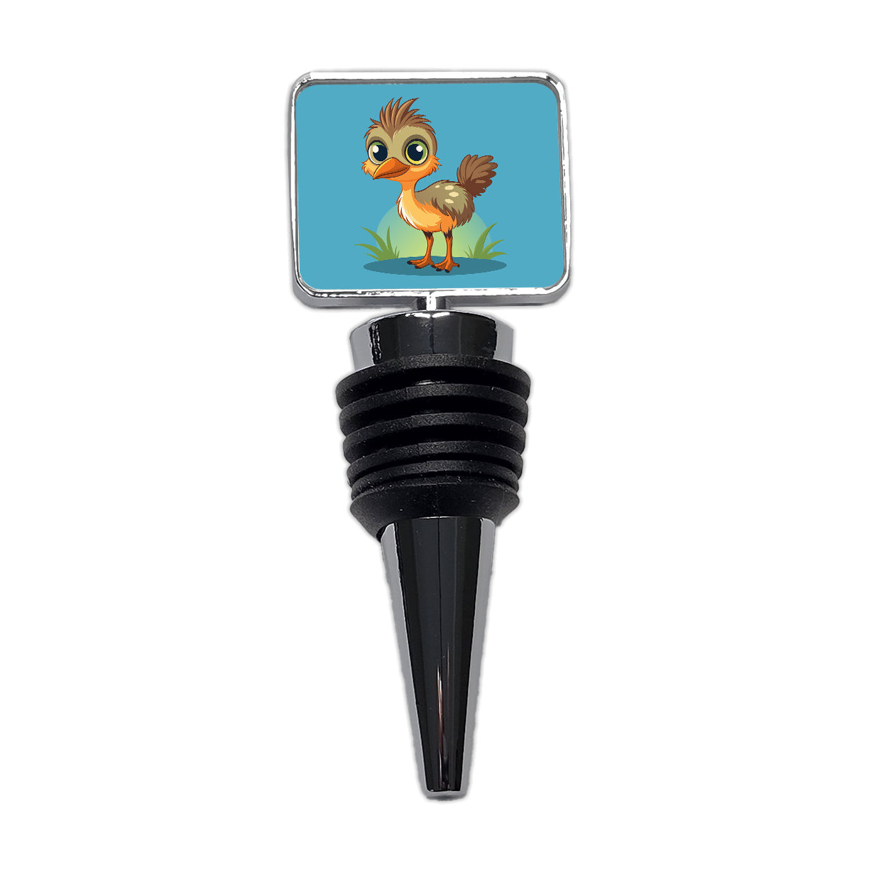 Emu Ostrich Large Bird Australian Animal Wine Bottle Stopper