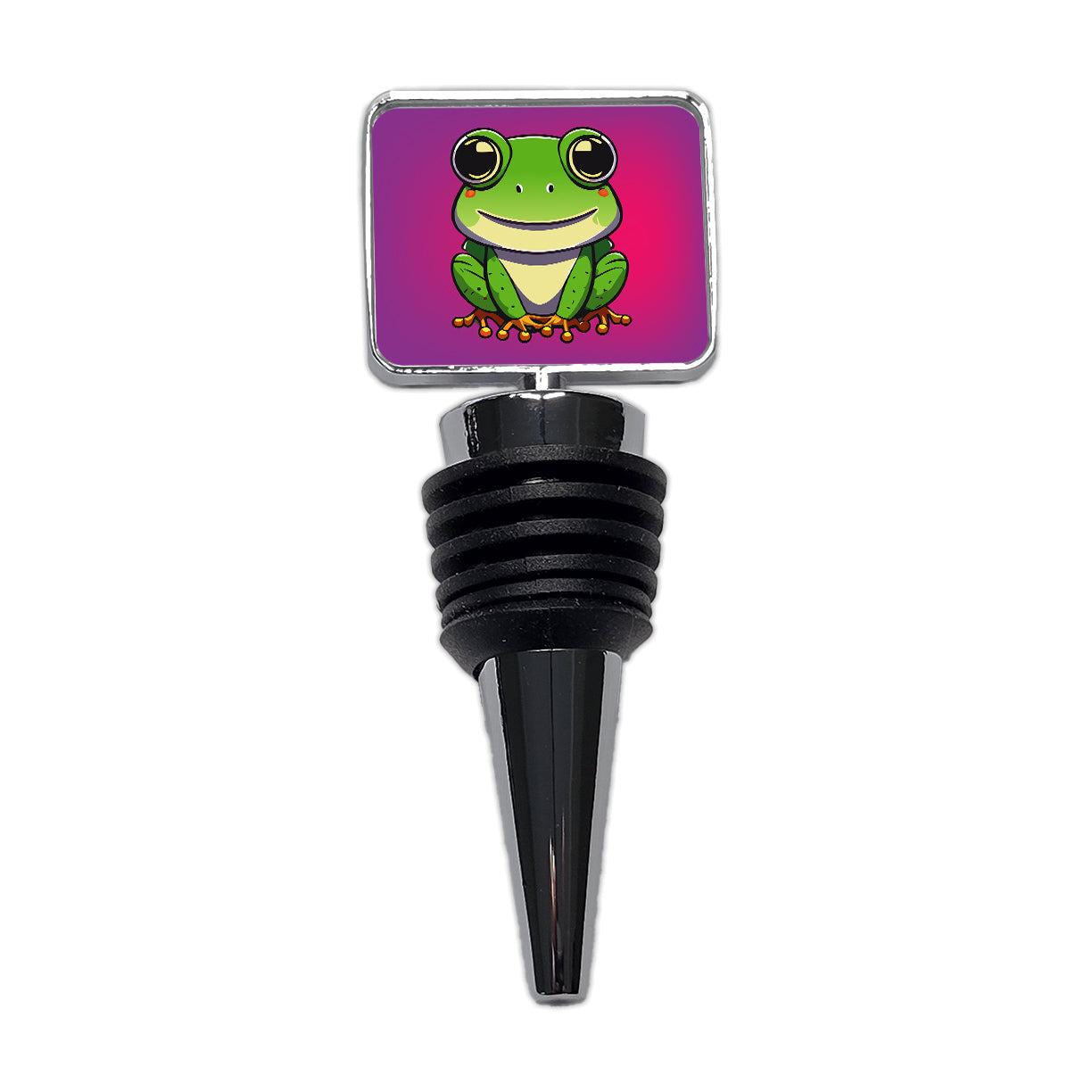 Frog Smiling Wine Bottle Stopper