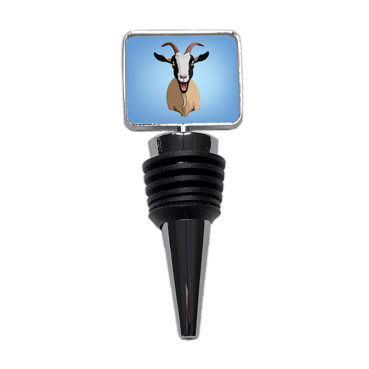 Goat Screaming Funny Wine Bottle Stopper