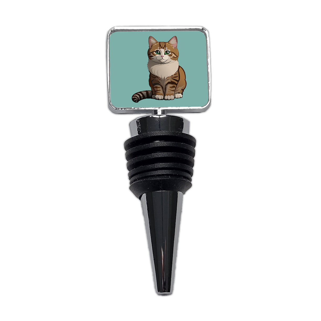 Munchkin Cat Sitting Wine Bottle Stopper