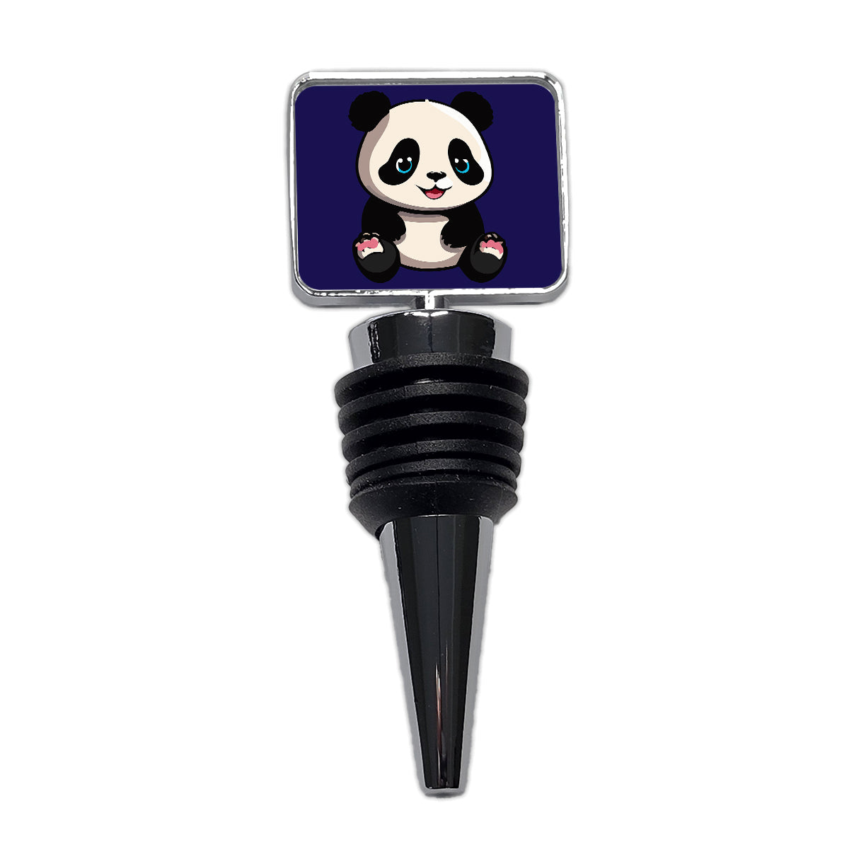 Panda Cute Smiling Wine Bottle Stopper
