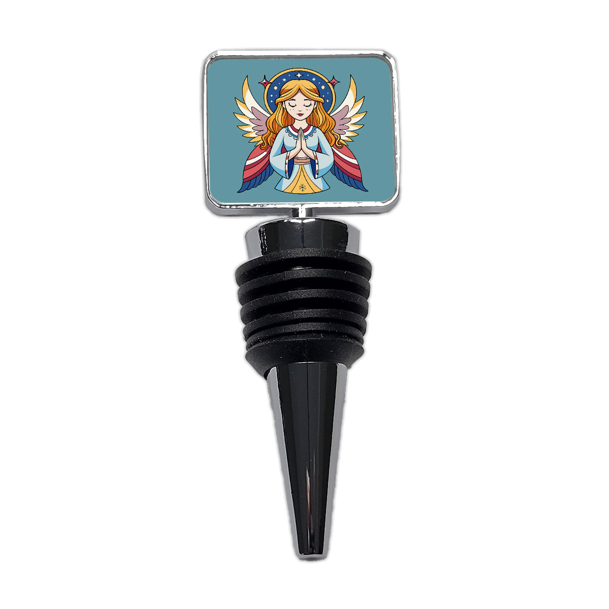 Praying Angel Christian Inspirational Prayer Wine Bottle Stopper