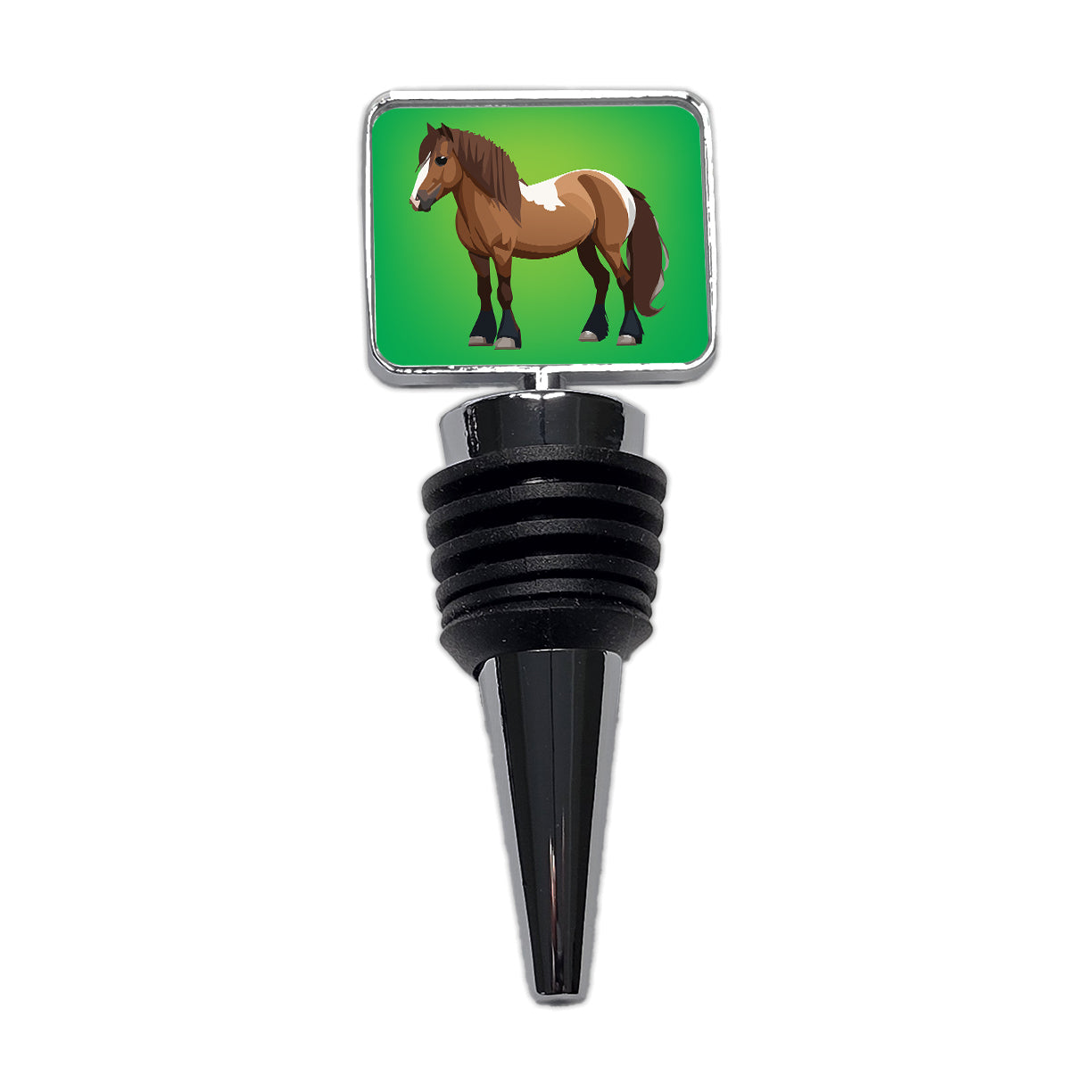 Shetland Pony Horse Standing Wine Bottle Stopper
