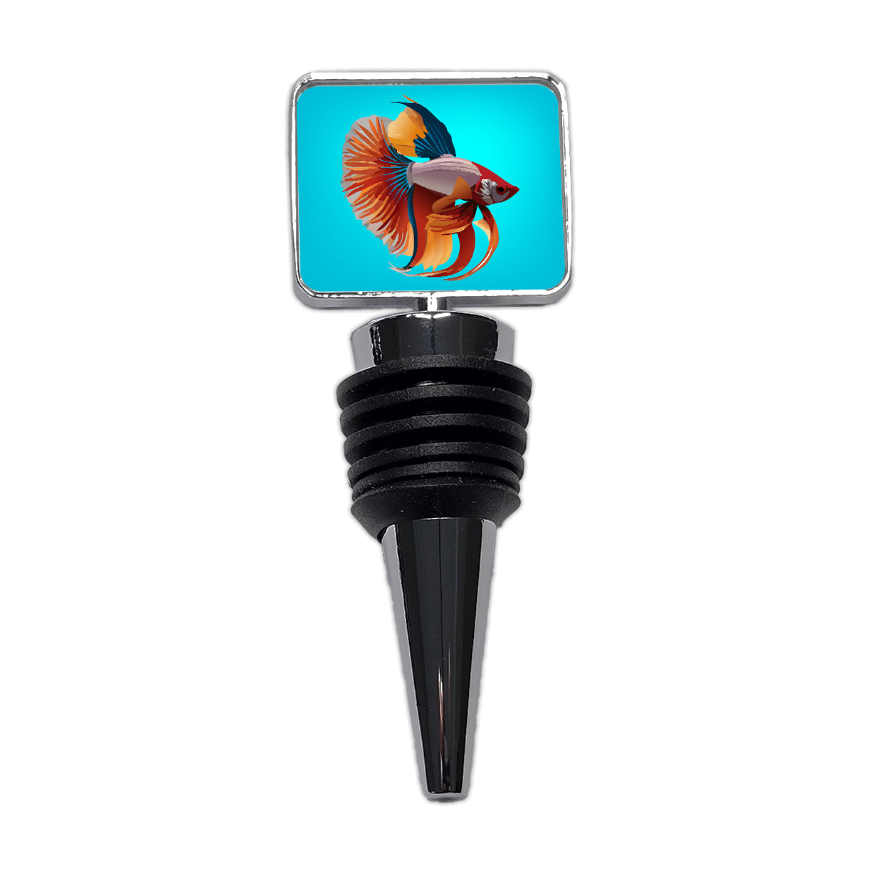 Siamese Fighting Fish Betta Freshwater Wine Bottle Stopper