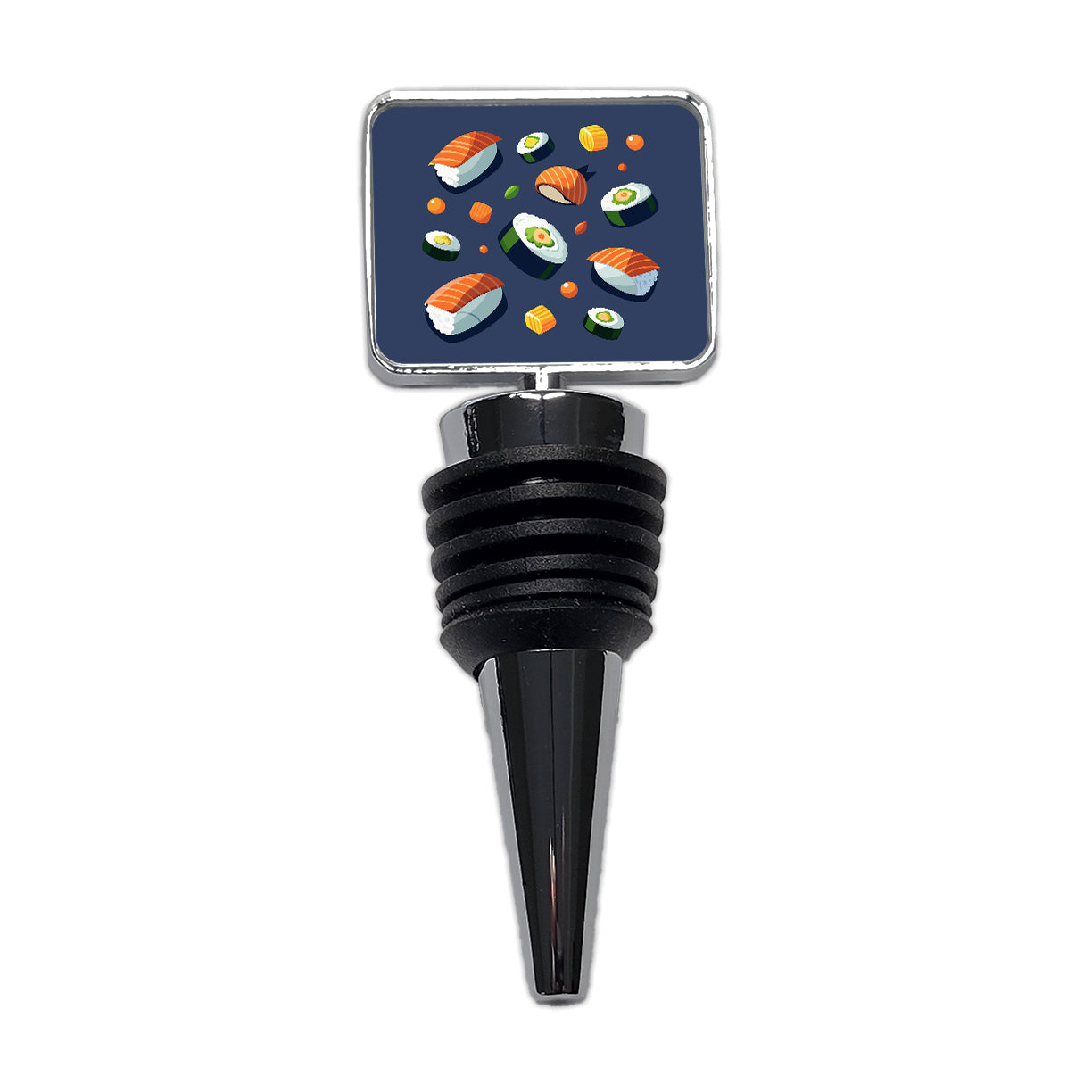 Sushi Food Scattered Wine Bottle Stopper