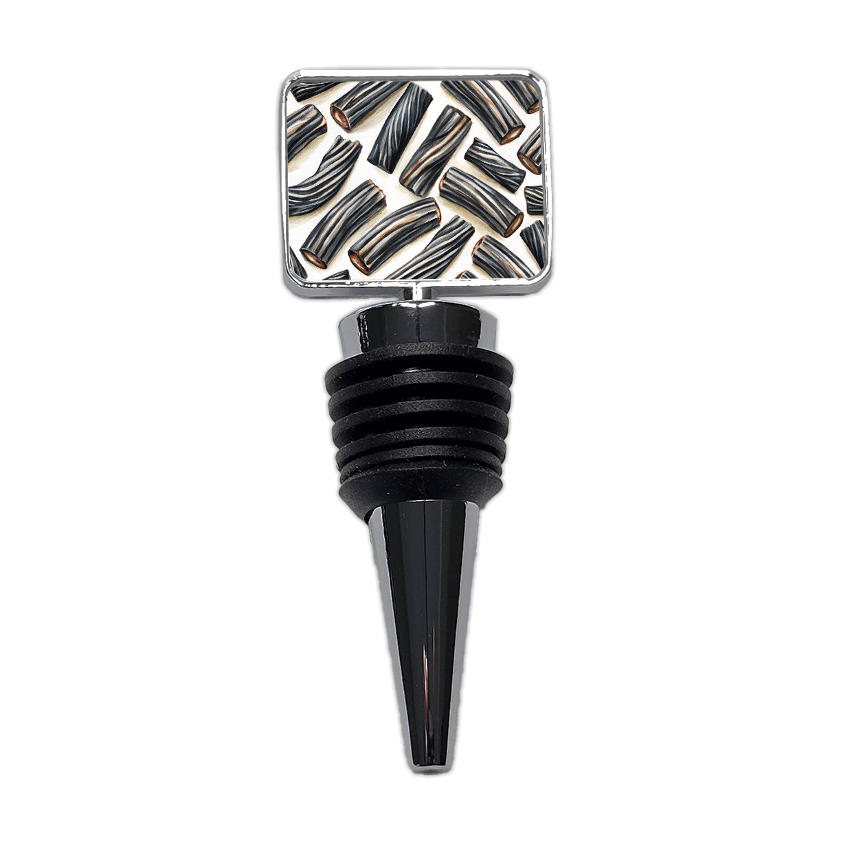 Black Licorice Wine Bottle Stopper