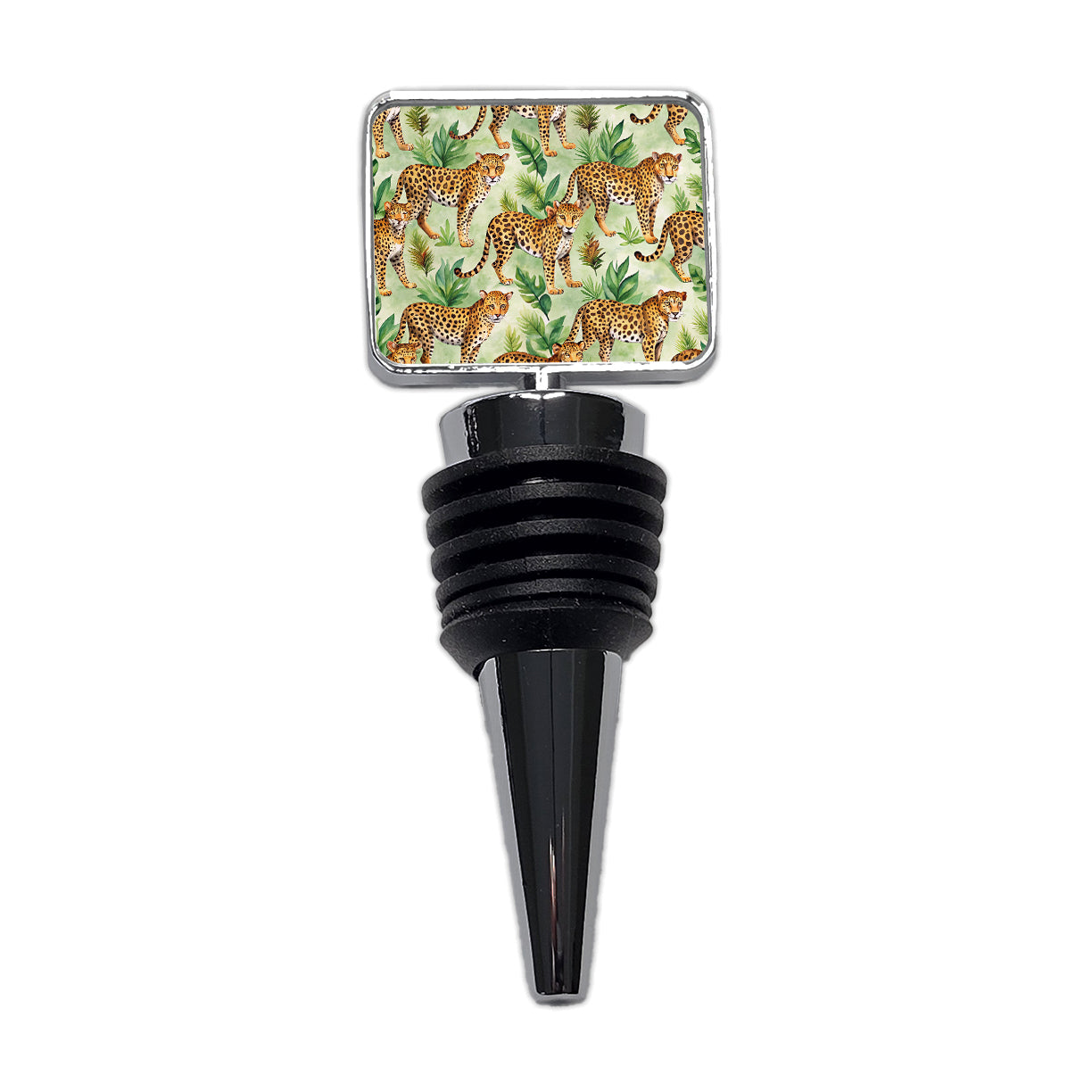 Lots Of Leopards Wine Bottle Stopper