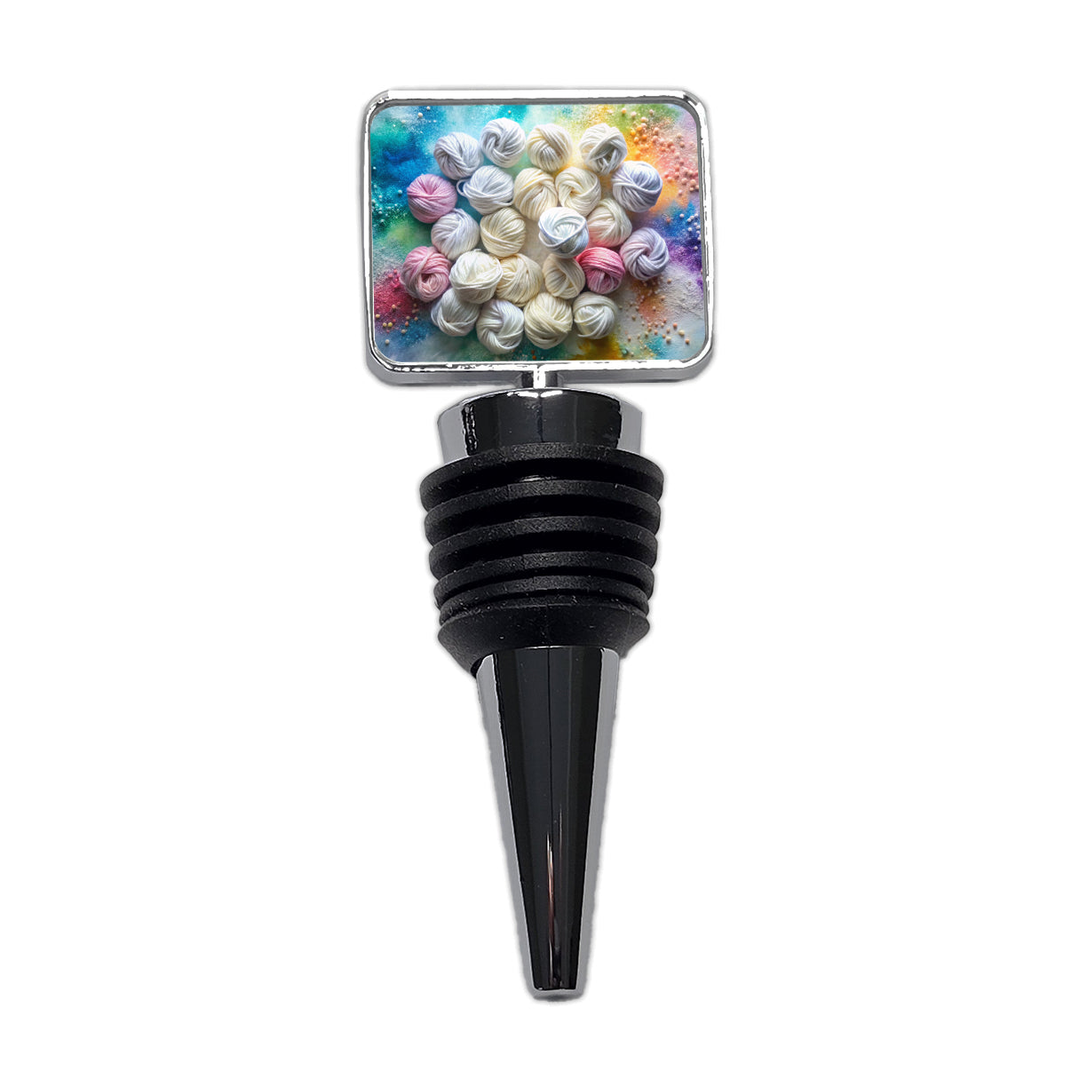 Lots Of Yarn Knitting Crochet Wine Bottle Stopper