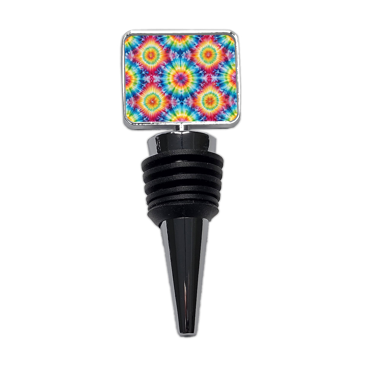 Tie Dye Pattern Fun Watercolor Wine Bottle Stopper
