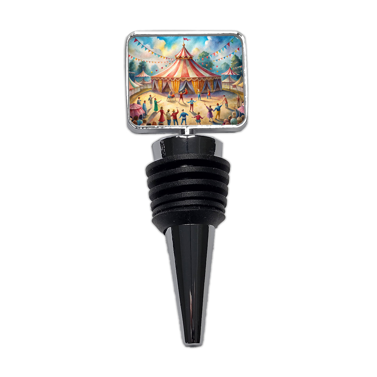 Circus Big Top Excitement Wine Bottle Stopper