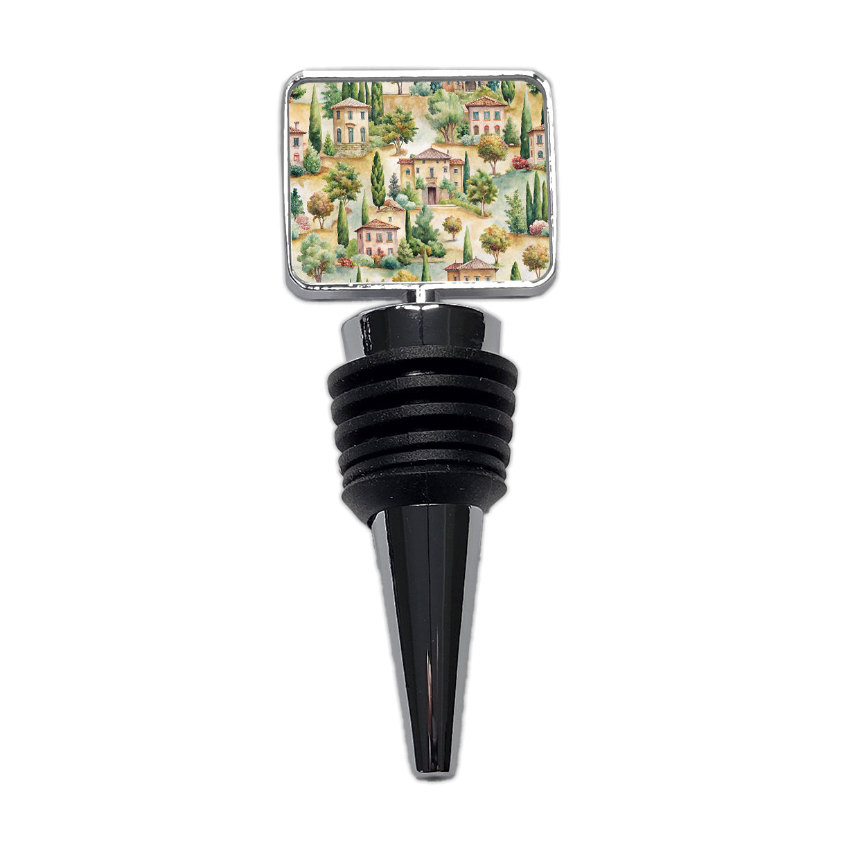 Italian Villa Hillside Town Italy Wine Bottle Stopper